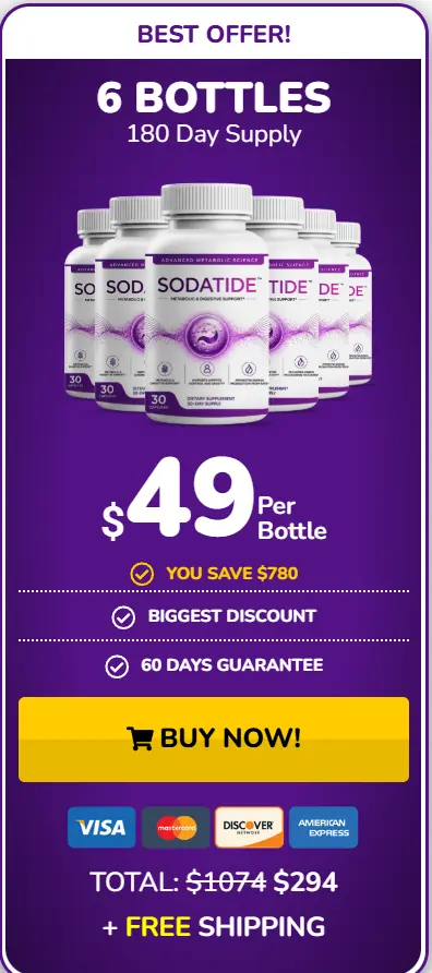 SodaTide 6 bottles